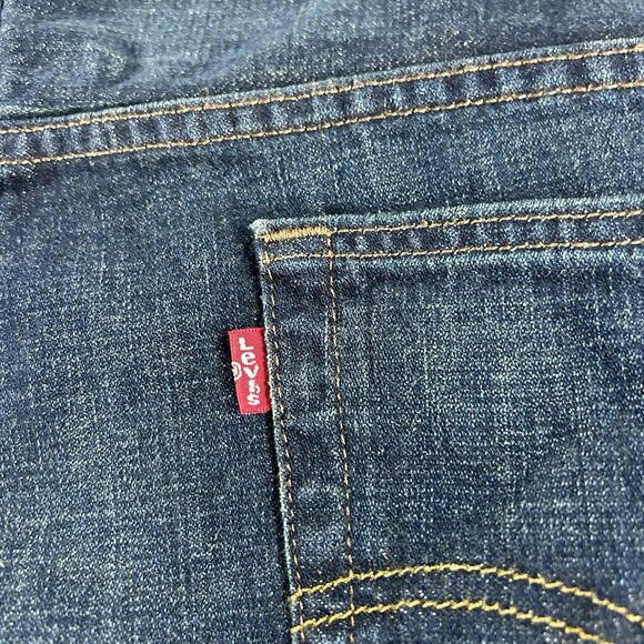 Levis 569 Loose Fit Jeans Men’s 38x30 Dark Wash Baggy Straight Denim Y2K - Picture 12 of 13